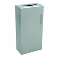 Ex-Cell Kaiser 17-Gal. KD Indoor Recycling Receptacle - Paper decal, Hammered Grey Pebble RC-KD17-P BT-HMG